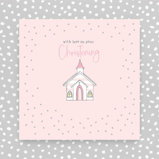 Picture of WITH LOVE ON YOUR CHRISTENING PINK